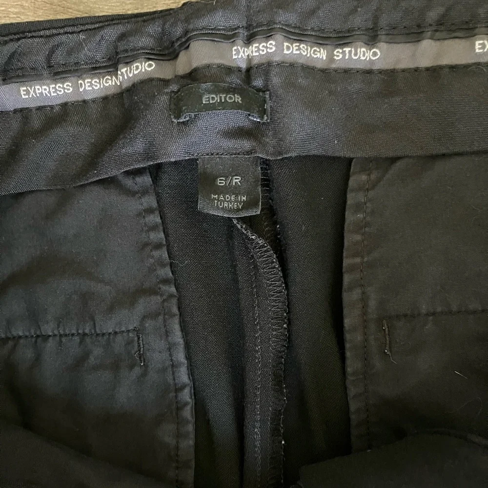 Express Editor Black Dress Pants sz 6R - Picture 4 of 5
